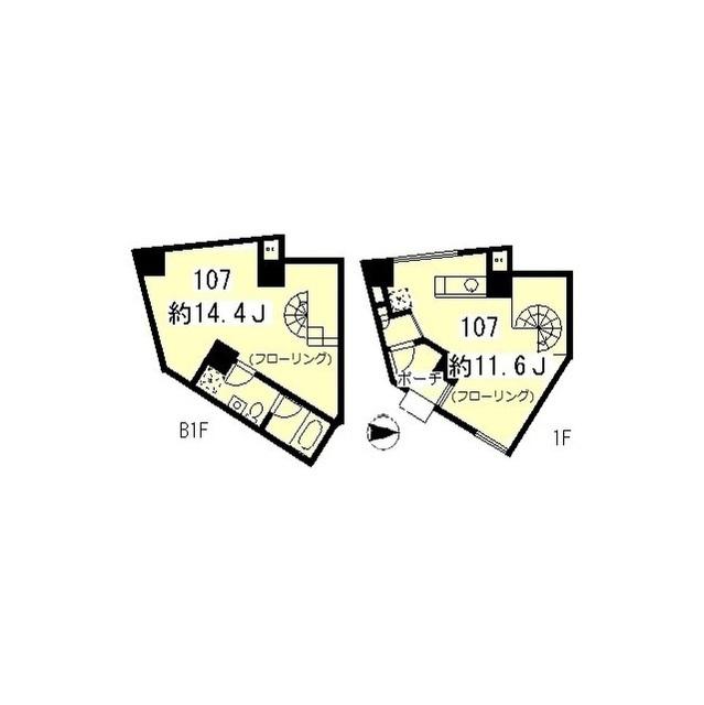 エスタート等々力（107） 間取り図画像