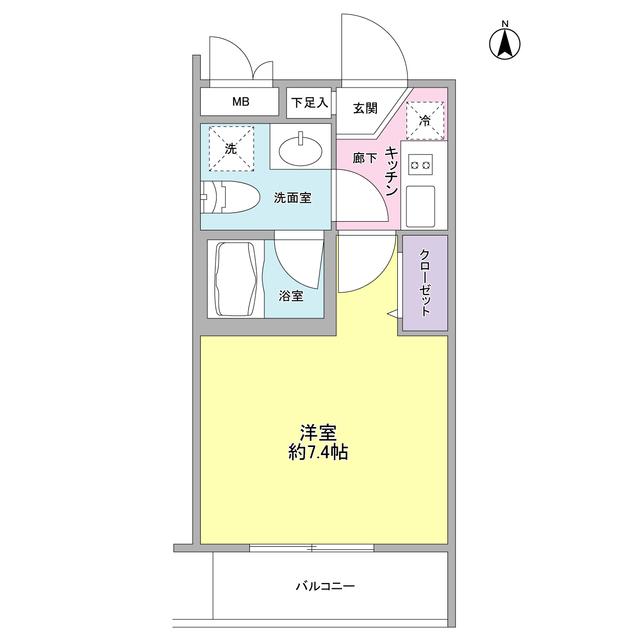 サンフラット（001C） 間取り図画像