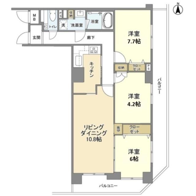 アプリーレ日吉本町（602） 間取り図画像