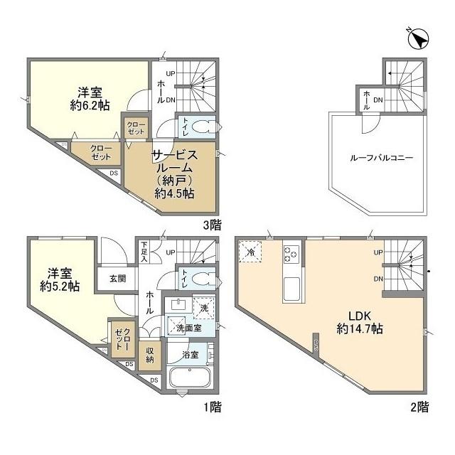 Kolet川崎井田 間取り図画像