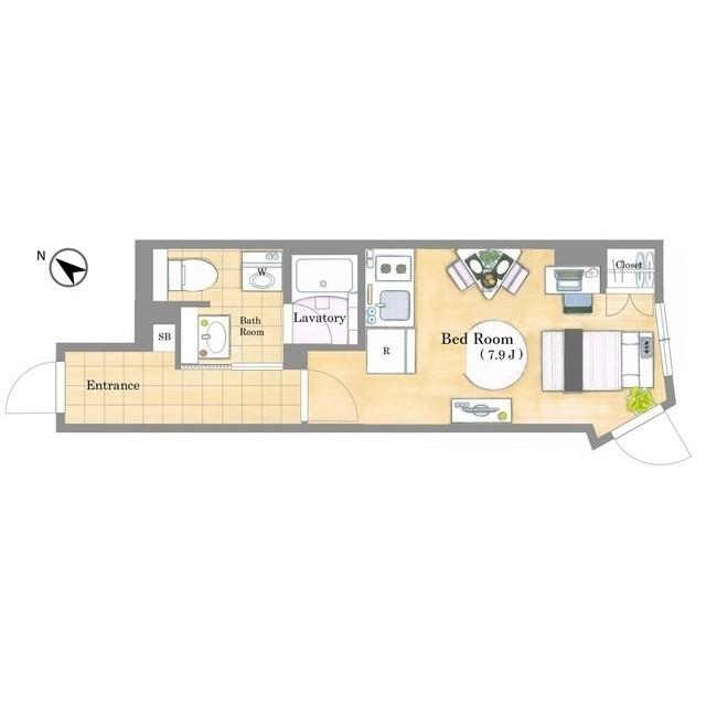 リビオメゾン都立大学（402） 間取り図画像