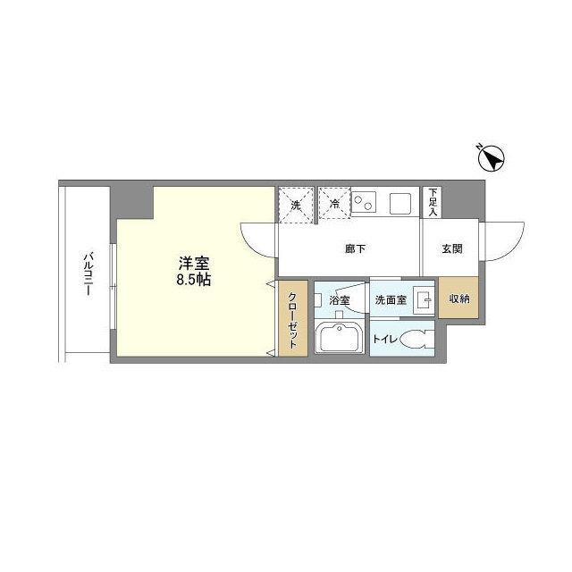 ウェルスクエア中目黒（301） 間取り図画像