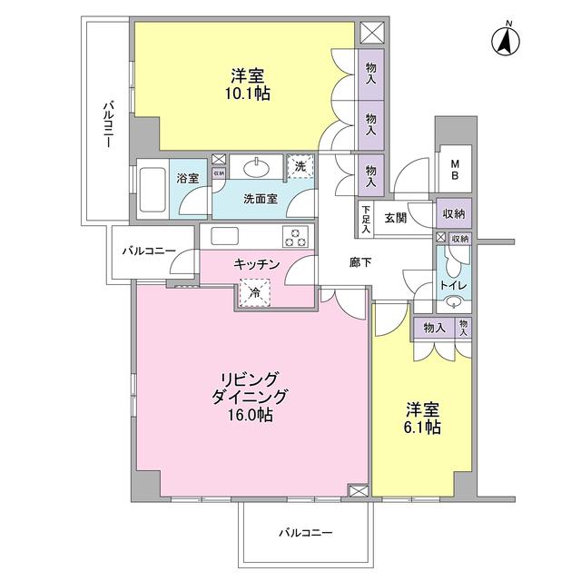 Ｋ’ｓ新中野（1201） 間取り図画像