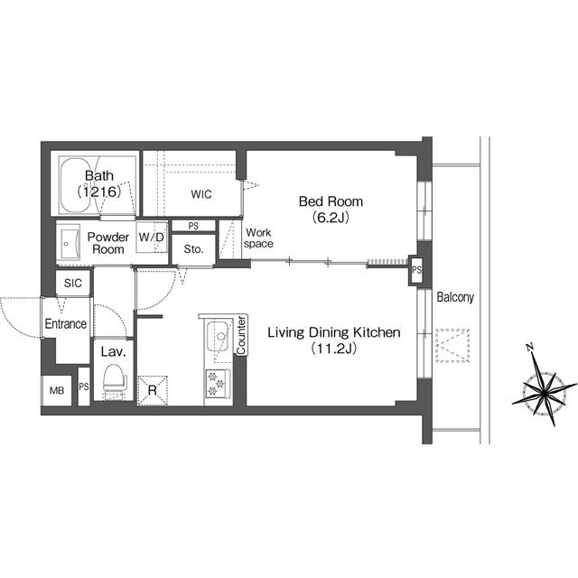 ＡＩＦＬＡＴ方南町（102） 間取り図画像