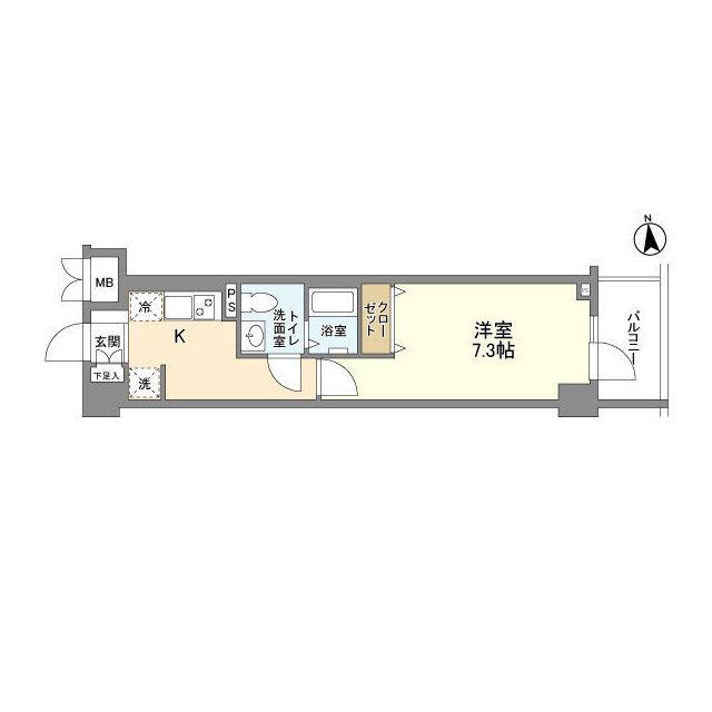アジュールテラス中野新橋（504） 間取り図画像