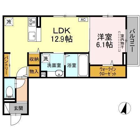 パルボヌール（203） 間取り図画像