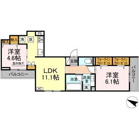 Lumiere（102） 間取り図画像
