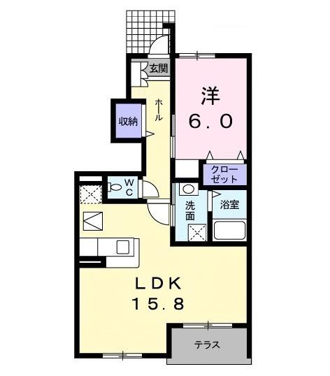 グレイス・パークＡ（103） 間取り図画像