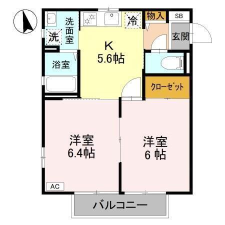 ウインドワード（102） 間取り図画像