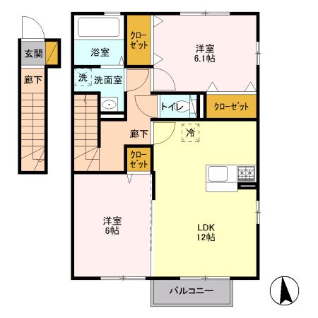 ソフィア　クレール（201） 間取り図画像