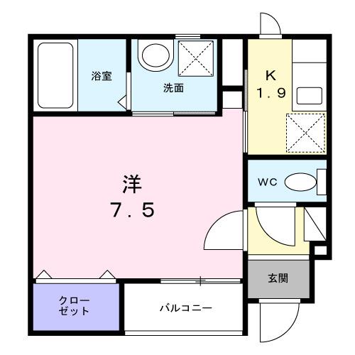 本町１丁目アパート（102） 間取り図画像