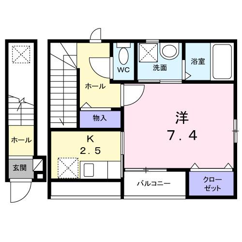 本町１丁目アパート（203） 間取り図画像