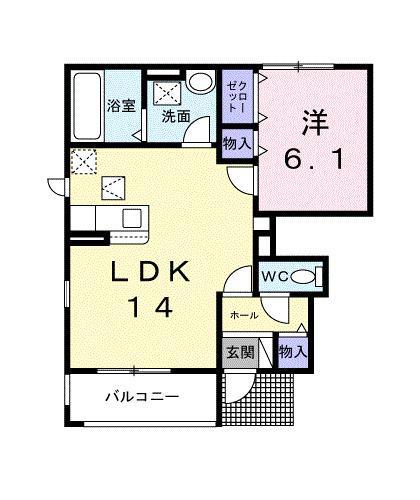グランブルー（101） 間取り図画像