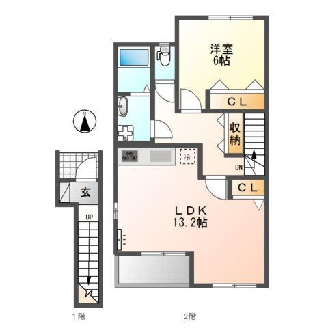マンダリーヌ 間取り図画像