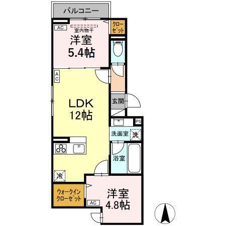 D-PRECIOUS深大寺東町（201） 間取り図画像
