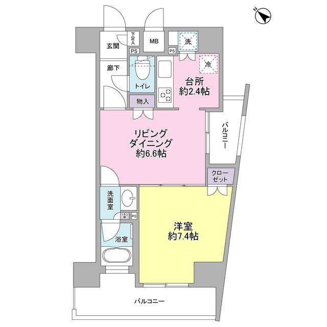 コンフォリア三宿（0804） 間取り図画像
