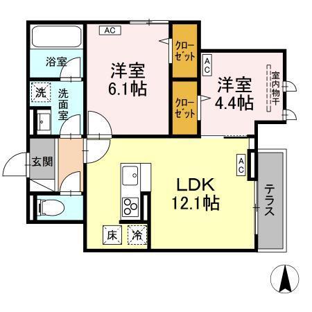 D-PRECIOUS深大寺東町（103） 間取り図画像