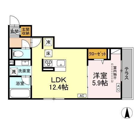 D-PRECIOUS深大寺東町（102） 間取り図画像