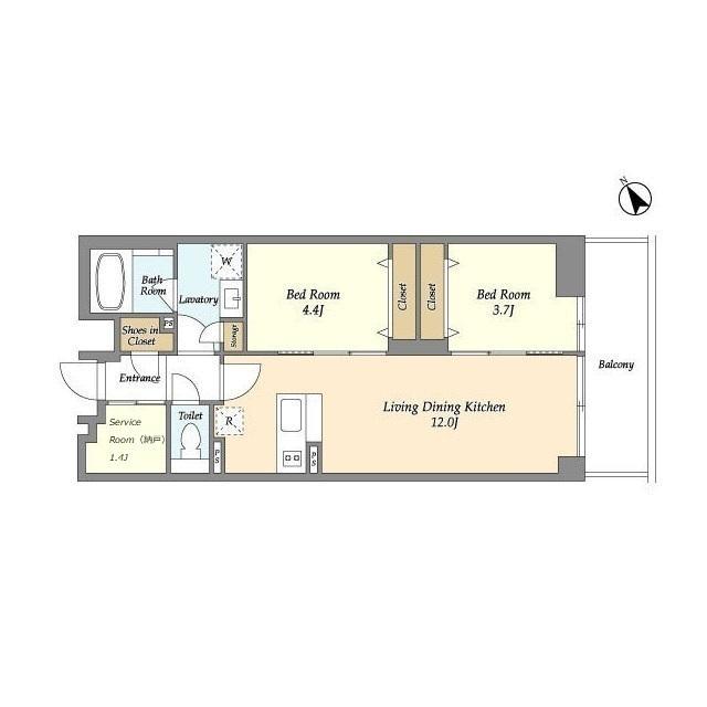 Ｔｈｅ　Ｇｒａｎｄ　Ｔｅｒｒａｃｅ　Ｗａｋａｂａｙａｓｈｉ（109） 間取り図画像