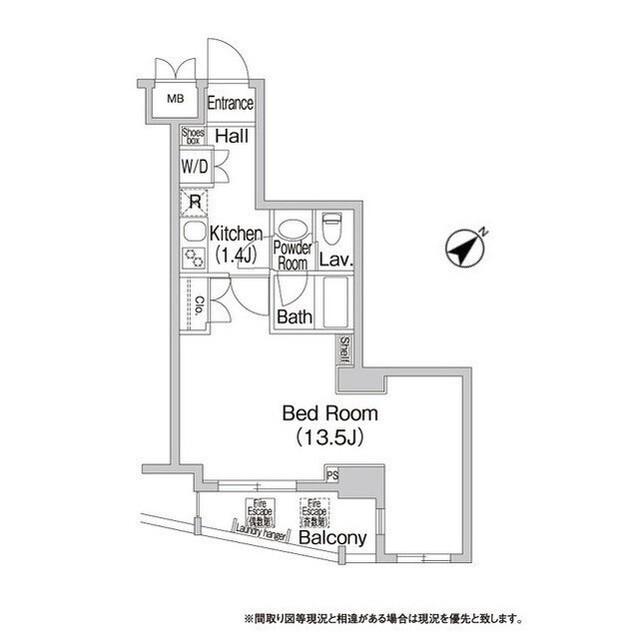 コンフォリア池尻（405） 間取り図画像