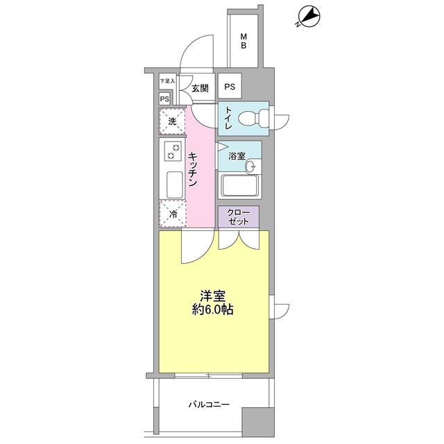 プロスペール溝の口（504） 間取り図画像