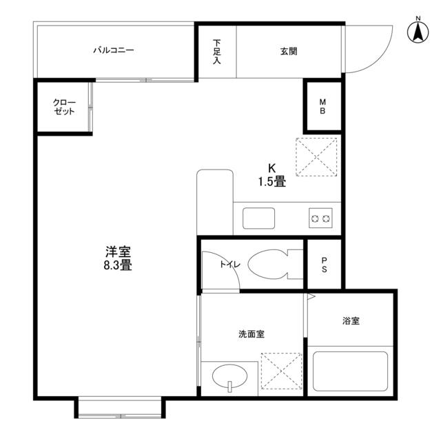 アーク桜新町（302） 間取り図画像