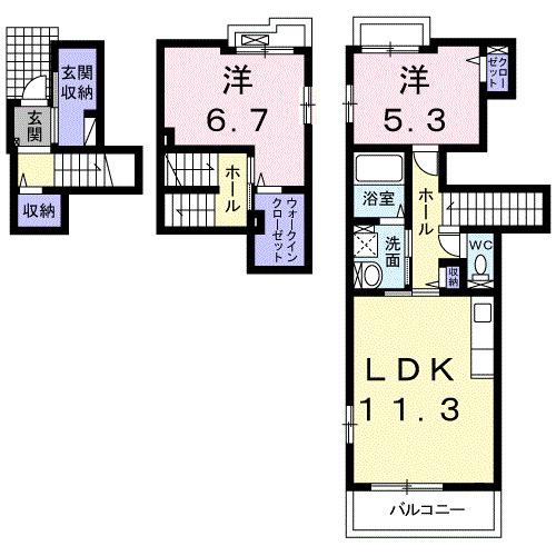 サニーＭＳ（202） 間取り図画像
