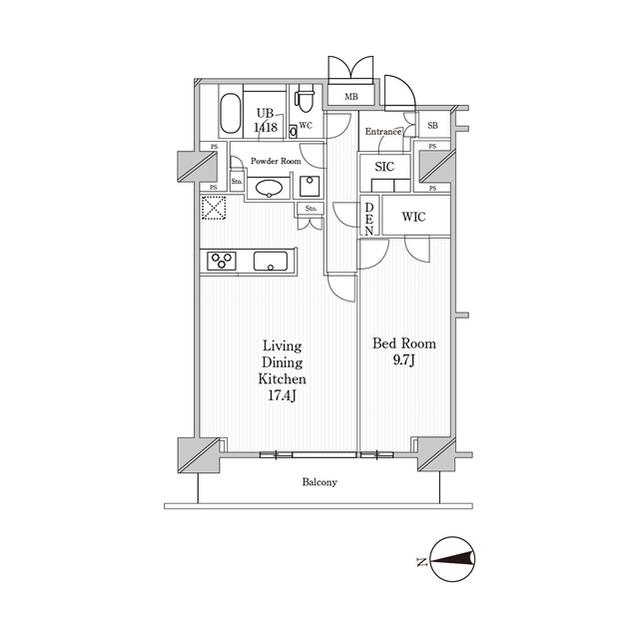 ＪＰ　ｎｏｉｅ　恵比寿西（402） 間取り図画像