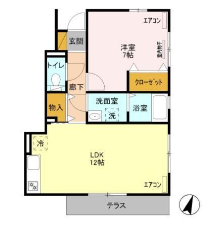 シャルマンステラ　C（101） 間取り図画像