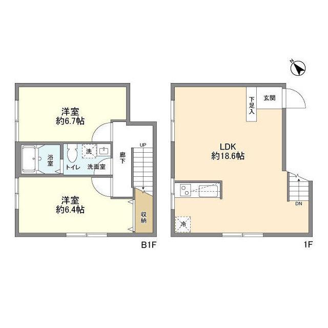 スタイリオフィット武蔵小山（107） 間取り図画像