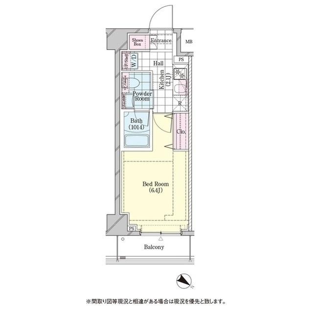 シェル品川戸越（321） 間取り図画像