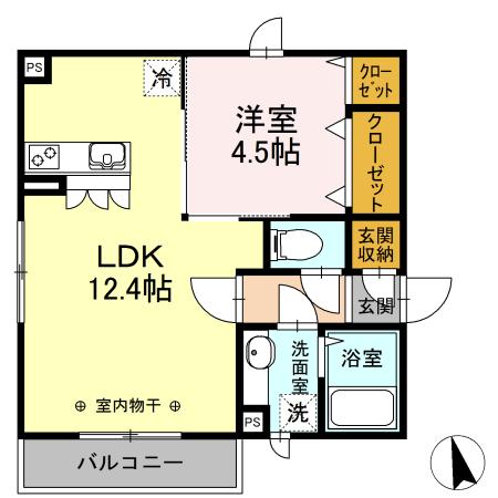 Proceed　Taki（201） 間取り図画像