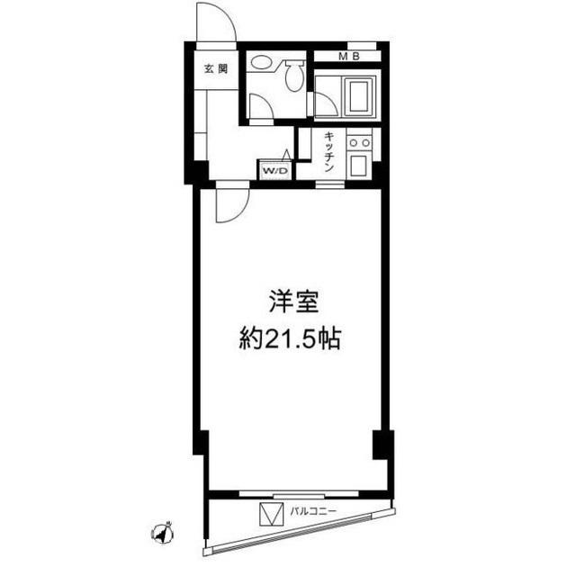 Ｈ＆Ｍ南青山　ＥＡＳＴ（E304） 間取り図画像