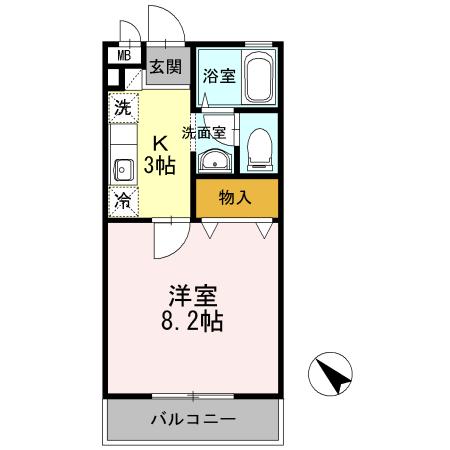 カーサ・デラ・フェリシタ（305） 間取り図画像