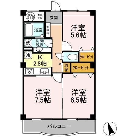 モ・ルラン（302） 間取り図画像