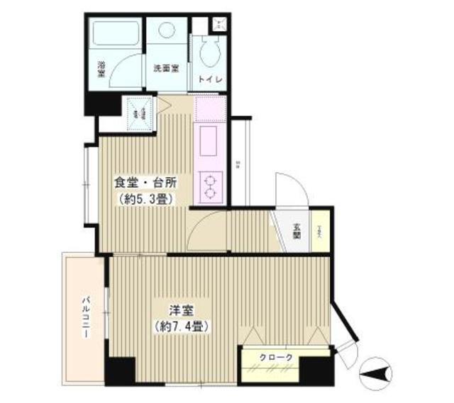 パークヒルズ武蔵小杉（304） 間取り図画像