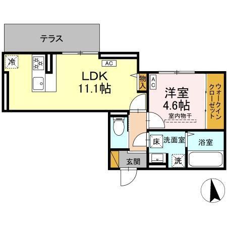 D-セアリス黒砂（103） 間取り図画像