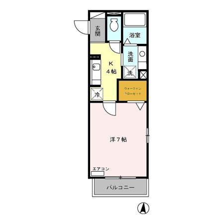 サンベルテ菅沼　Ⅰ（101） 間取り図画像