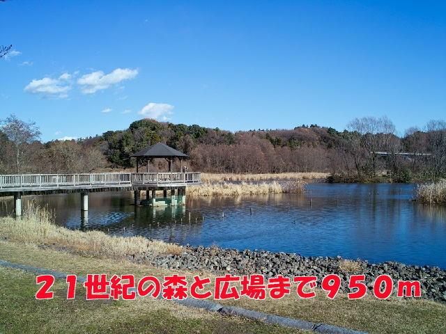 21世紀の森と広場：950m