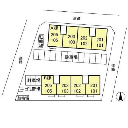 グリーンピア　Ｂ（205） 駐車場