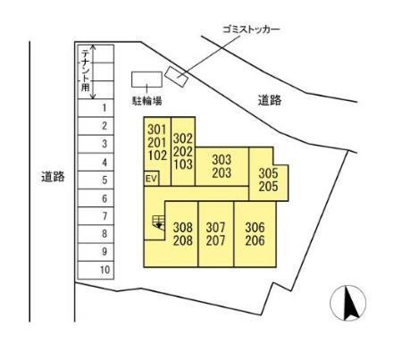 ヒルサイド（205） 共有部分