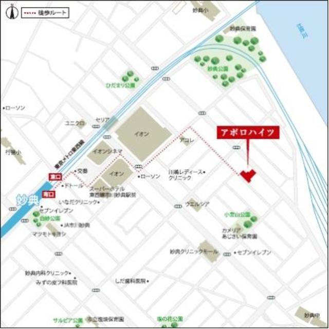 アポロハイツ（501） 地形図・案内図