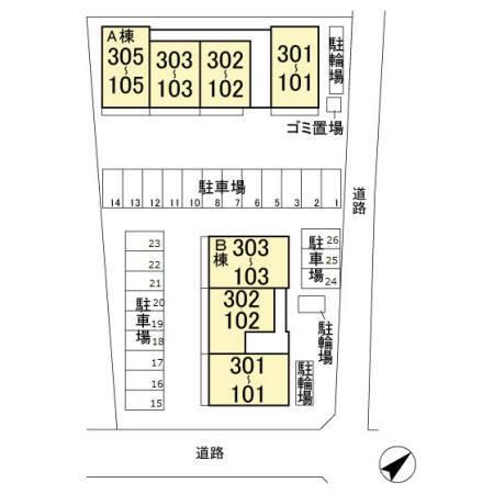 ブライト　Ｂ（202） 駐車場