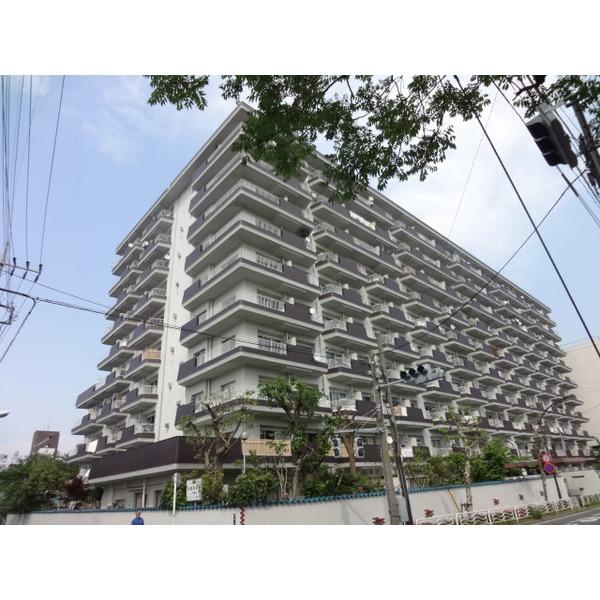 大規模修繕工事中にて現在はシートがかけら