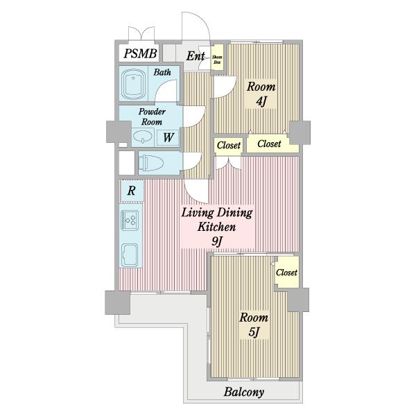 南東向きの明るいお部屋です