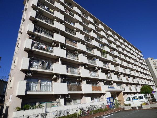 日当たりの良いビックコミュニティー分譲マンション。