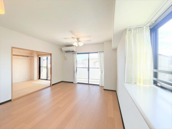 南向き角住戸のため、陽当たり・通風良好です（写真はCGで作成されたイメージ画像です）