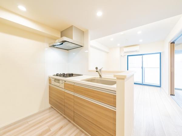 床暖房完備のリビング