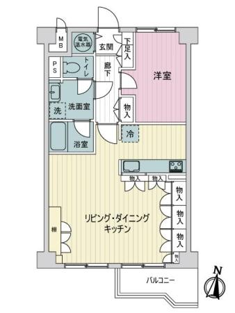 ライオンズマンション桜台 間取り図画像