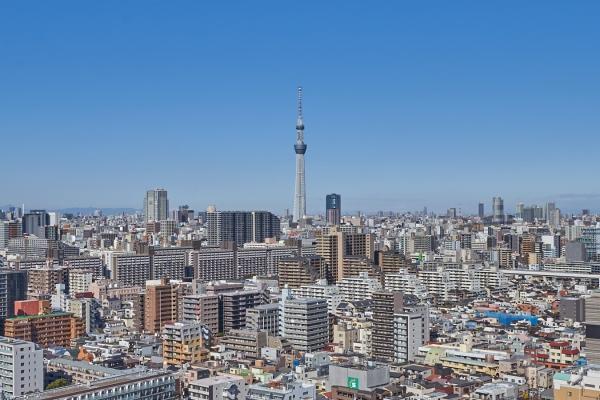 北側バルコニーからは東京スカイツリーを含む眺望がたのしめます。